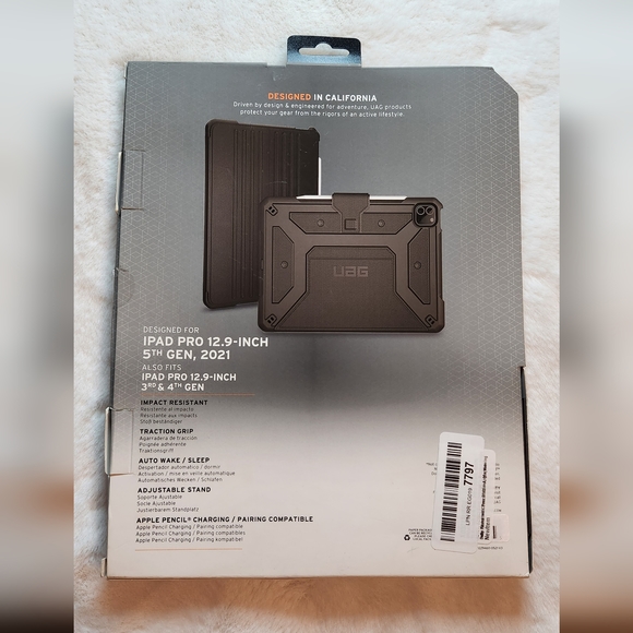 Urban Armor Gear Metropolis Series Black Case for IPad Pro 12.9" 5th Gen New - Picture 3 of 16